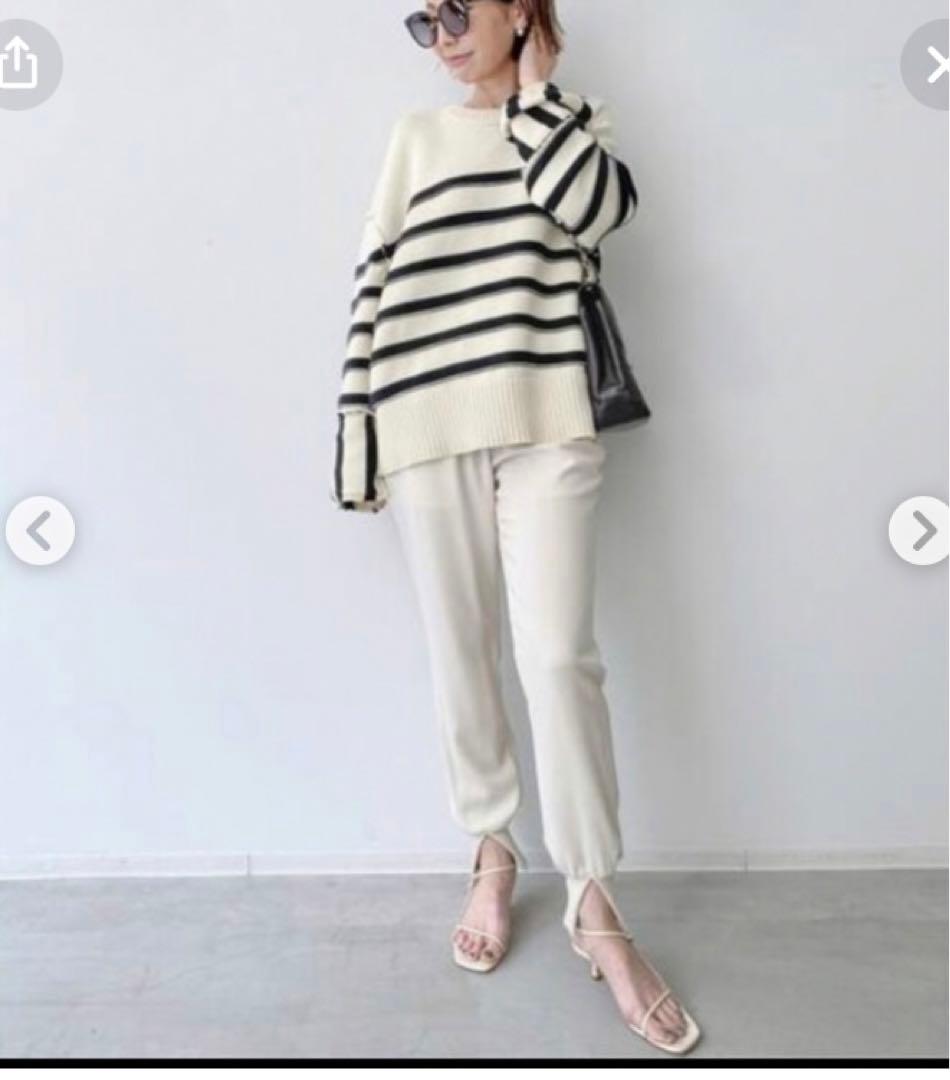 L'Appartement DAGMAR ボーダー BORDER TEE - 60/1 ORGANIC MELANGE BORDER - | marka(マーカ