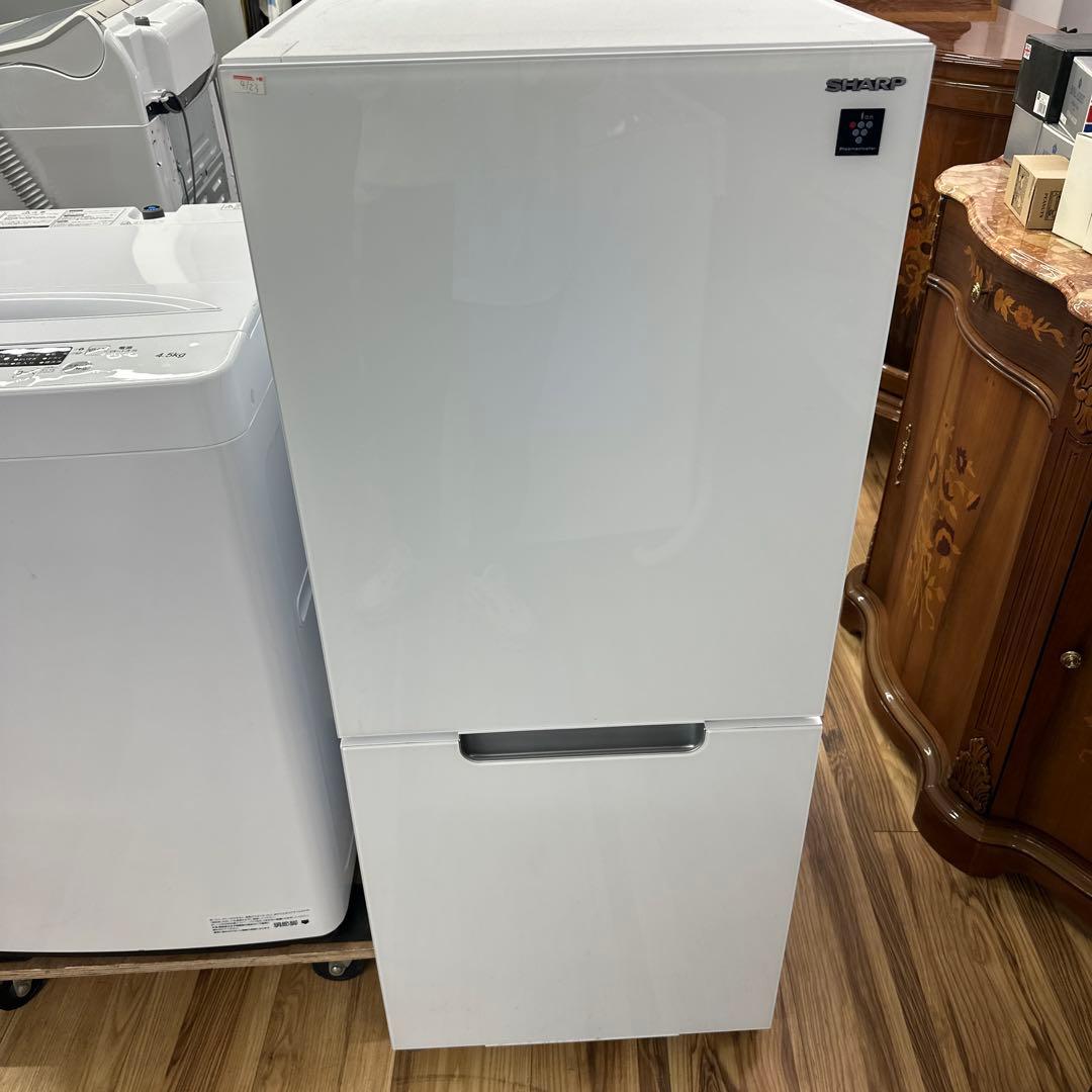 SHARP 冷蔵庫 SJ-14E7-KW 137L 2ドア冷蔵庫 137L 白系 2020年製