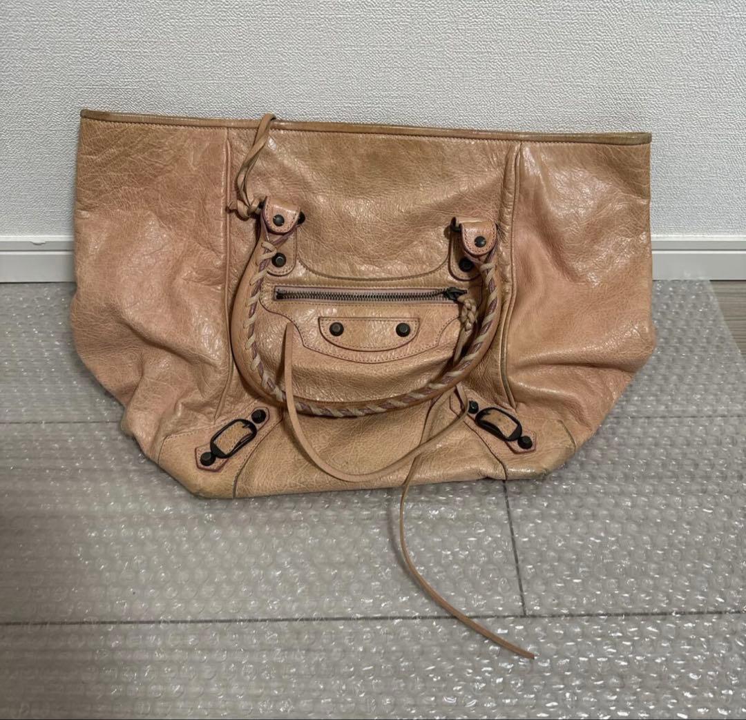 トートバッグ　バレンシアガ　ザ・サンデー BALENCIAGA バレンシアガ トートバッグ ザ サンデー レザー【中古
