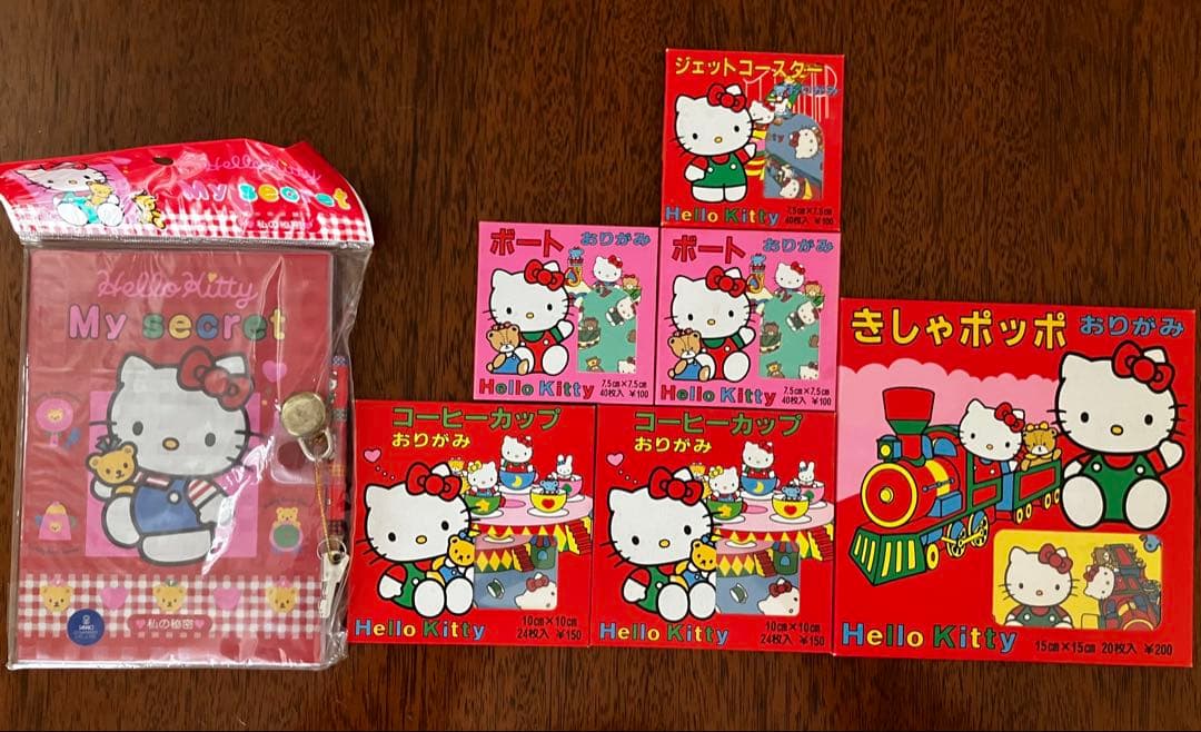 激レア 90年代ハローキティ おりがみ&手帳まとめて 平成レトロ未開封 入手困難 入手困難【ハローキティのおりがみ全員集合!】サンリオギフトブック