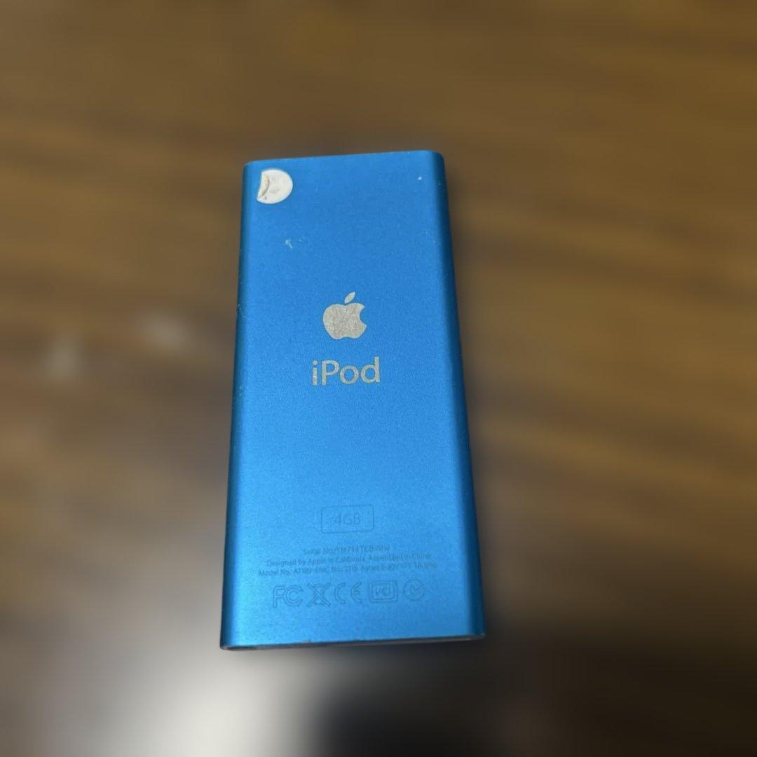 Apple iPod 青色 nano 4ギガ - メルカリ