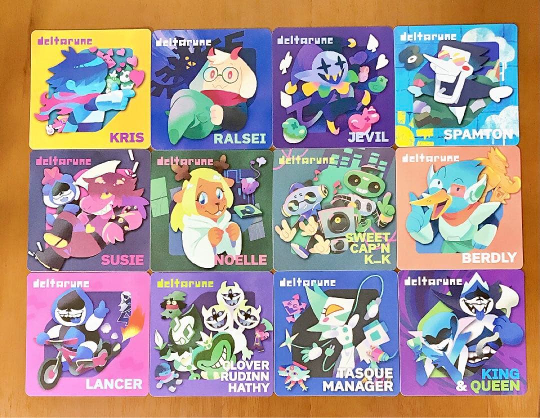 ゲーマー焼き GiGO渋谷 deltarune コースター 12枚セット DELTARUNE デルタルーン ランサー ゲーマー焼き GiGO コースター