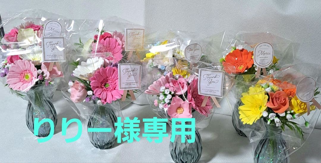 りりークレイフラワー 8個セット ☆クレイフラワー作品（アンティークな彩り）☆ | iichi 日々の暮らし