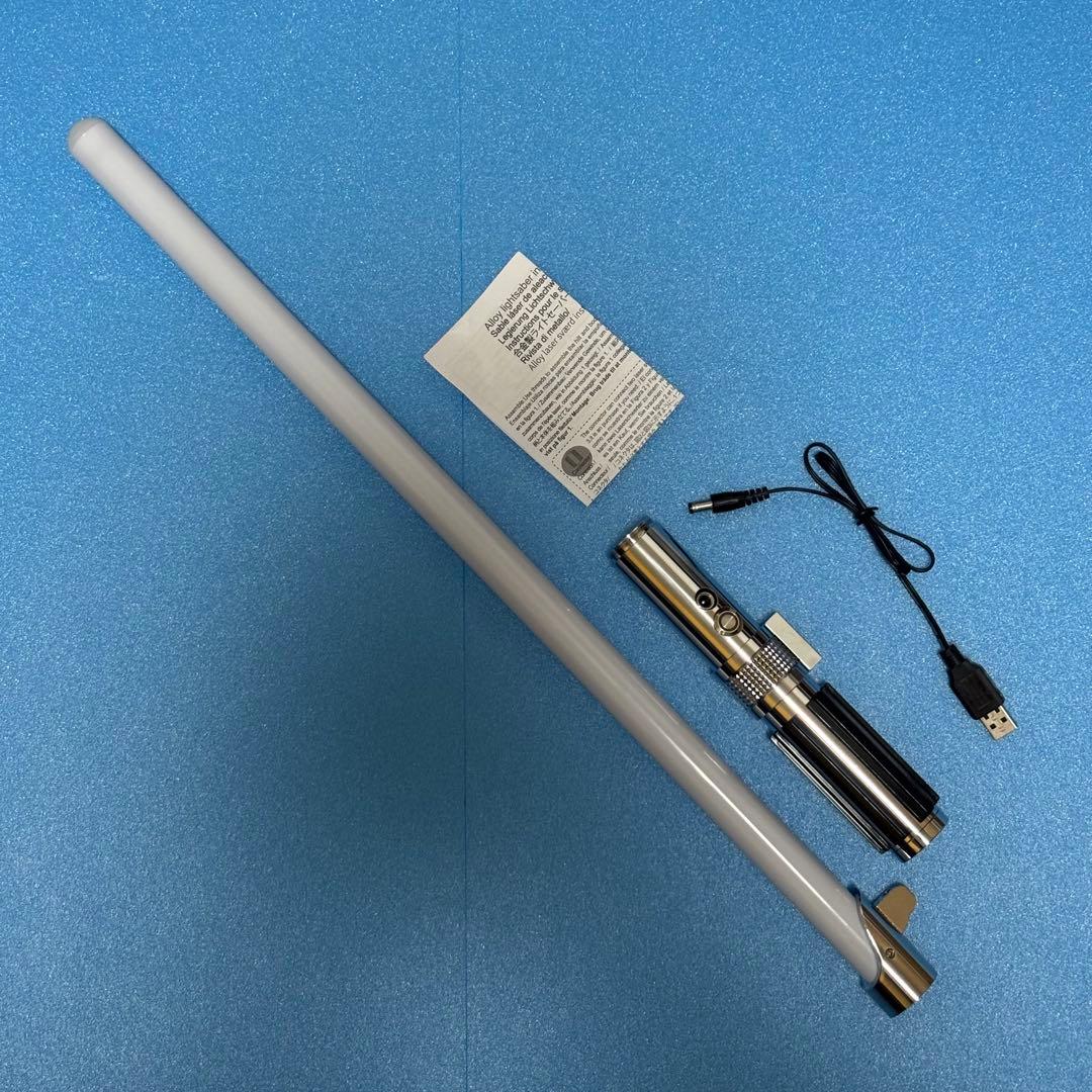メタルライトセーバー 音 光 振動 USB充電 アナキン スターウォーズ