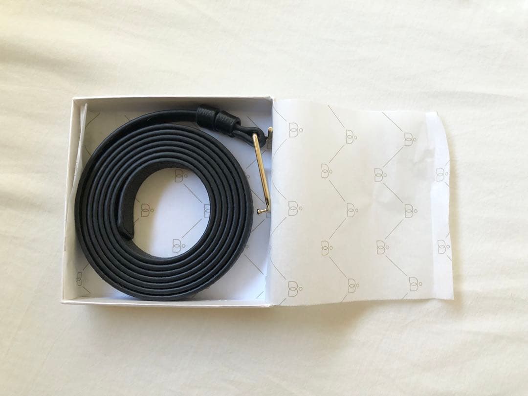 極美品☆POLENE ポレーヌ スキニー Umi ベルト ブラックテクスチャード