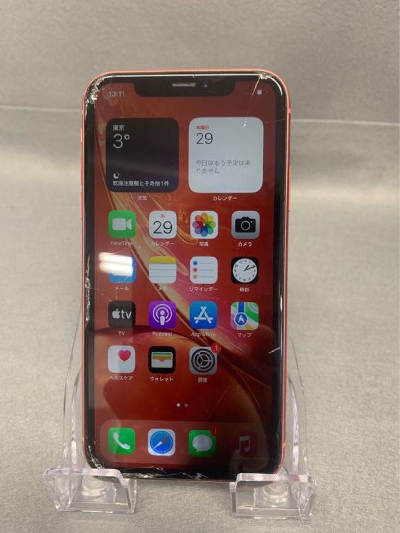 ジャンク品　国内版　SIMフリー　iPhoneXR　 64GB レッド色 Apple iPhone XR (赤) 本体 ドコモSIM iPhone XR SIMフリー iPhoneXR
