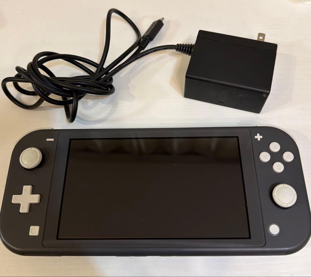 動作良好】Nintendo Switch Lite グレー 本体＋充電器 - メルカリ