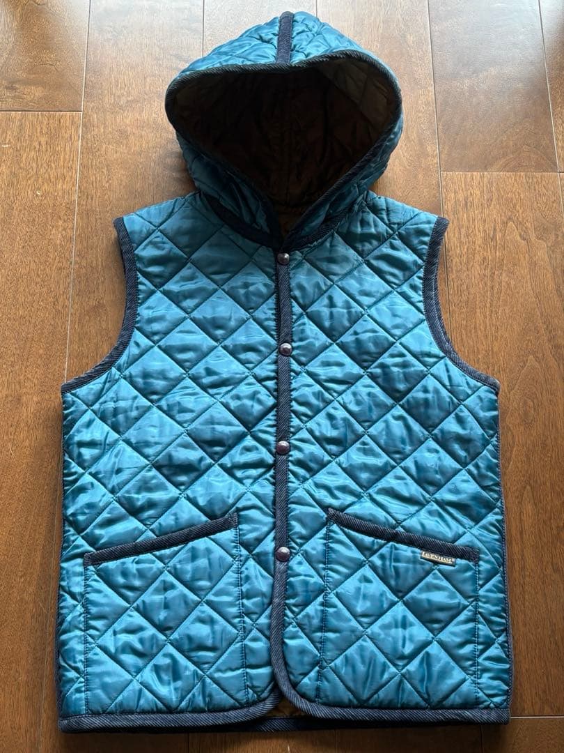 美品 国内正規品 LAVENHAM ラベンハム フーデット リバーシブル ベスト リバーシブル キルティング フーデッド ベスト | ブランド古着の買取