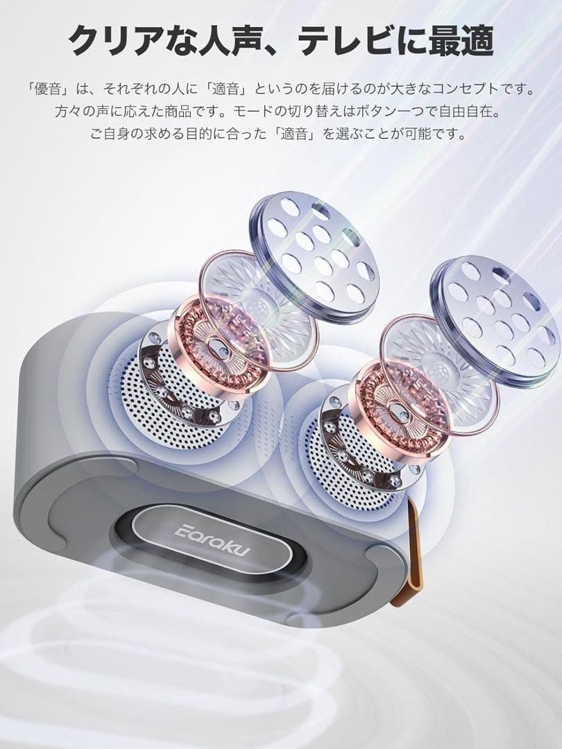手元スピーカー テレビ用 ゼロ遅延 Renaトランスミッター送信 オフ