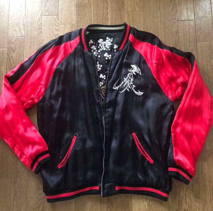 スカジャン 刺繍 リバーシブル 雅結 牙狼 - メルカリ