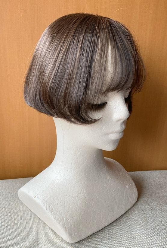 ナオアート(NAO-ART) 人毛MIX 部分ウィッグプレミアムモデル ブラウン