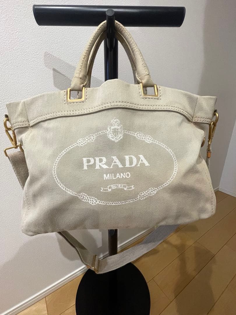 PRADA カナパ　トートバッグ　ベージュ 楽天市場】プラダ PRADA カナパ 1BG439 トートバッグ キャンバス