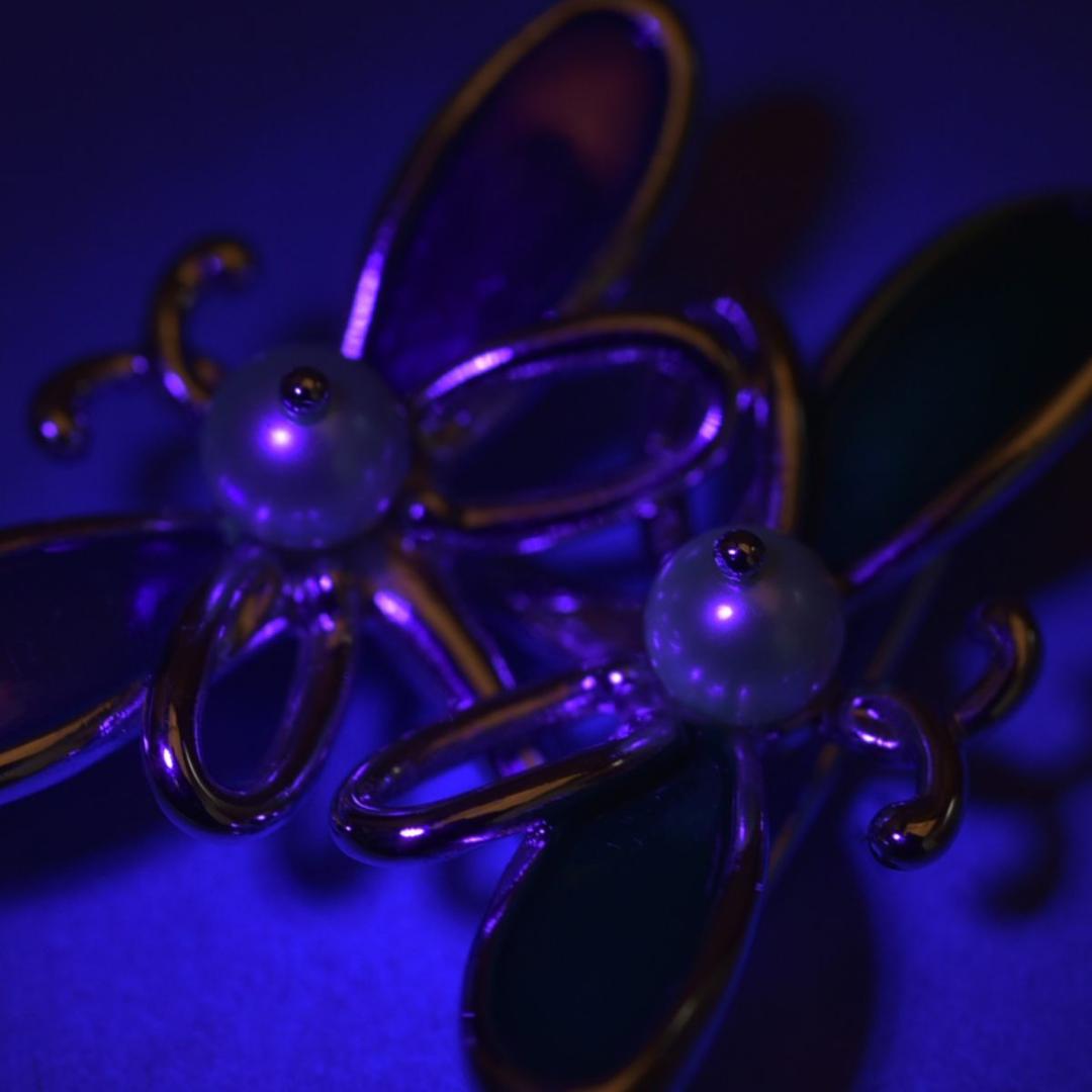 美品 TASAKI ブローチ トンボ 2個セット パール幅5.0mm SV 緑紫の通販