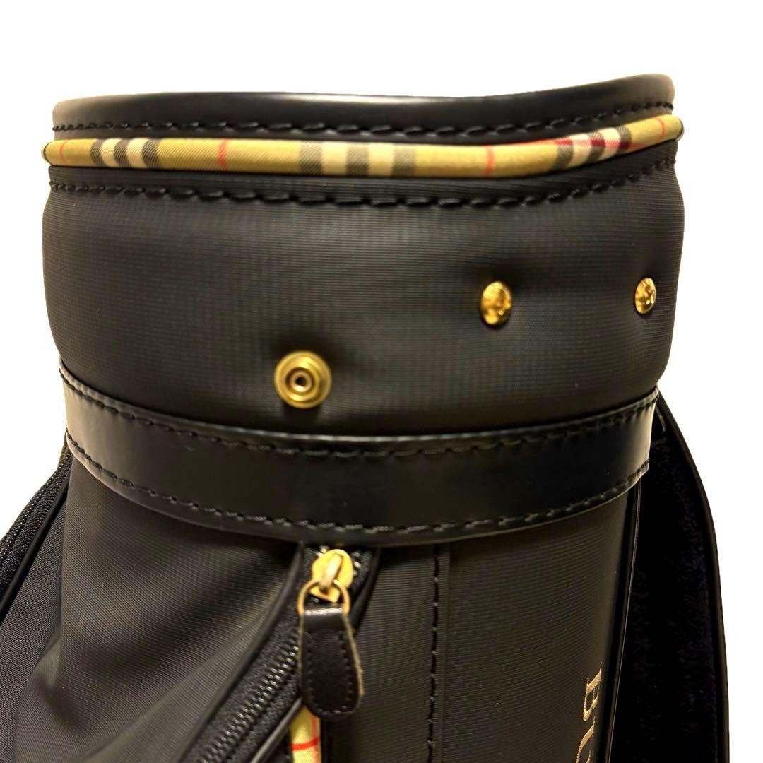 美品 BURBERRY ゴルフバッグ キャディバッグ ノバチェック ブラック