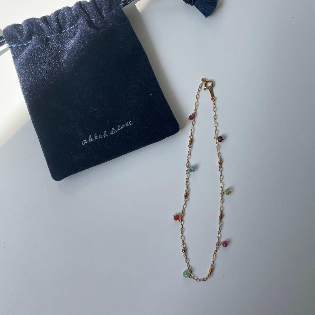 Ahkah 天然石　K18ＢｏｎＢｏｎ　アンクレット 色石 | AHKAH / アーカー | 【公式】 | オフィシャルサイト