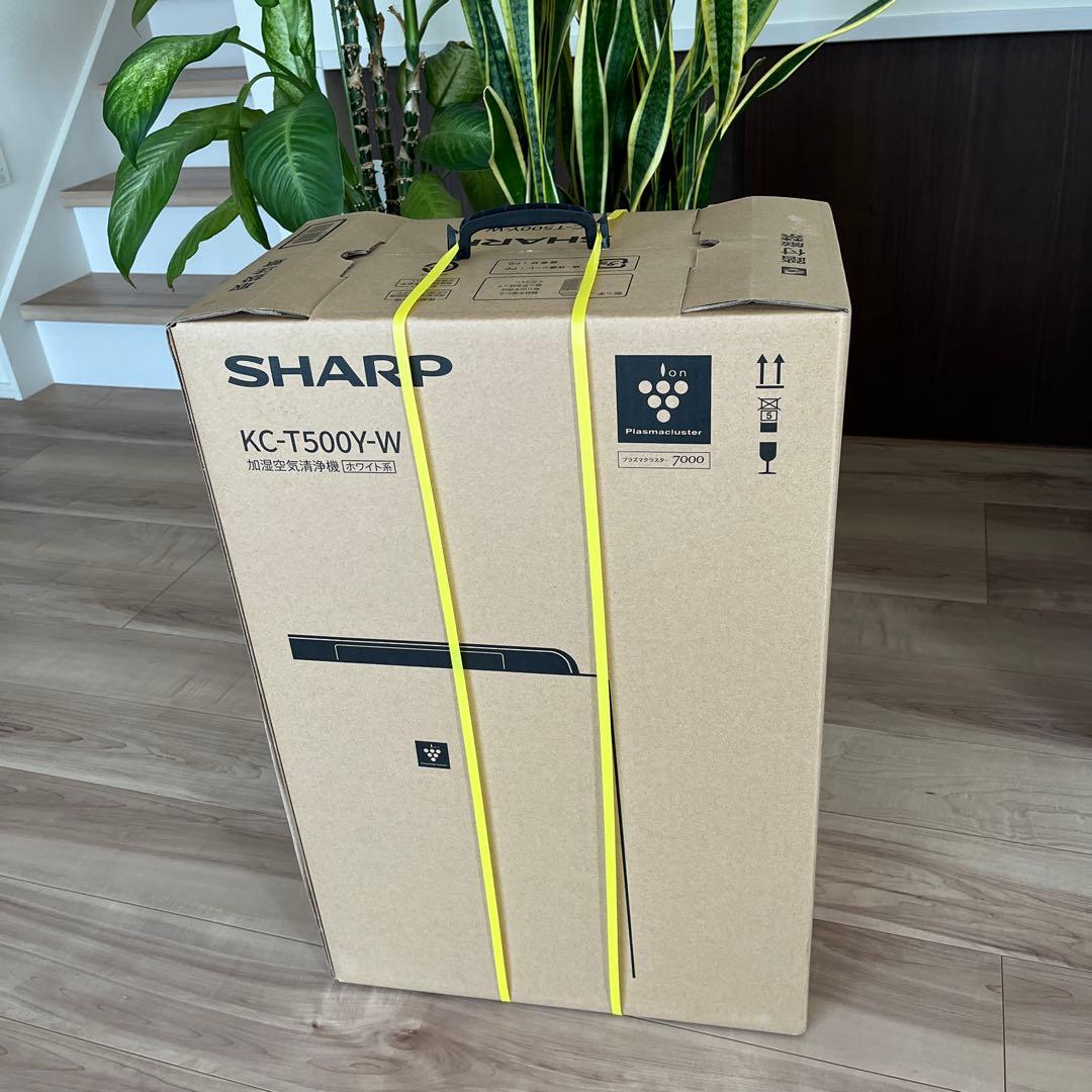 SHARP KC-T500Y-W 加湿空気清浄機 - メルカリ