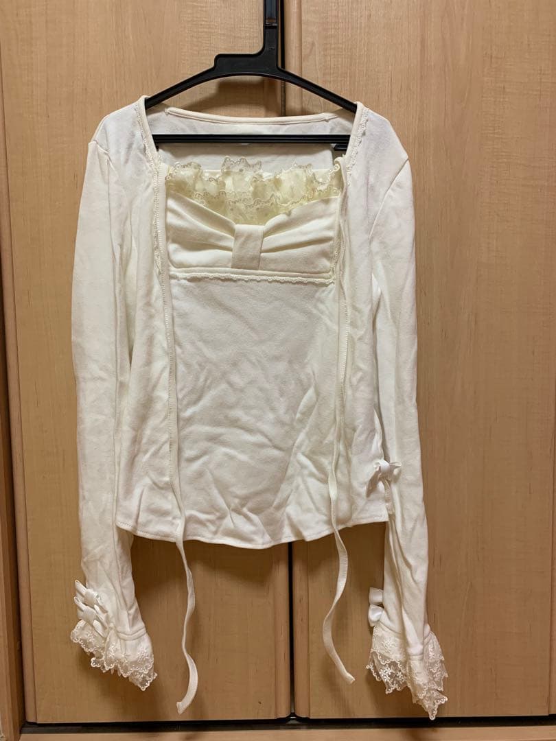 angelic pretty ホワイトフリルシャツ 長袖