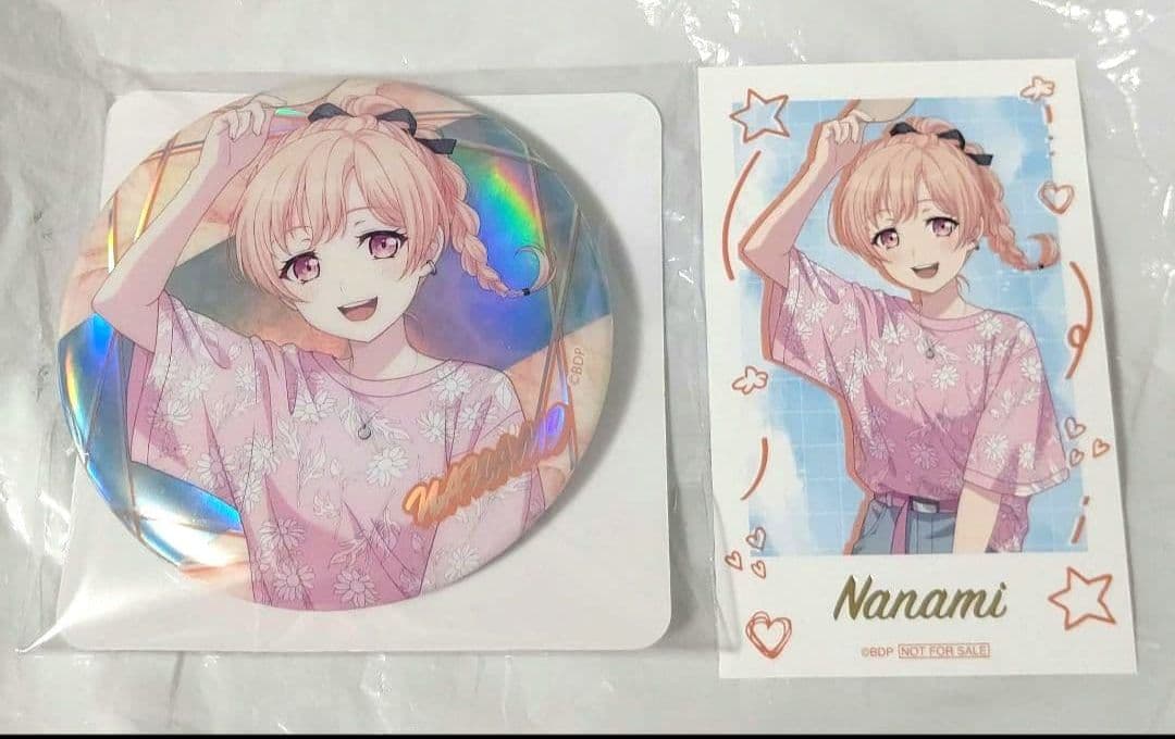 バンドリ 広町 七深 GiGO Summer ビッグ缶バッジ フォト風カード バンドリ！ ガールズバンドパーティ！ ギーゴフェスタ 2024 Summer