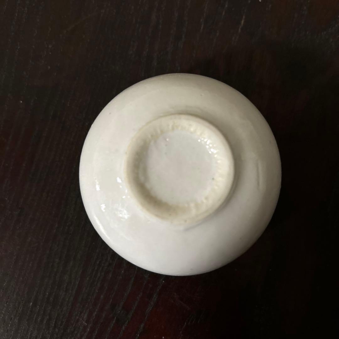 李朝 日帝時代 白磁ぐい呑み 筒盃 骨董 アンティーク 秦秀雄 白洲正子