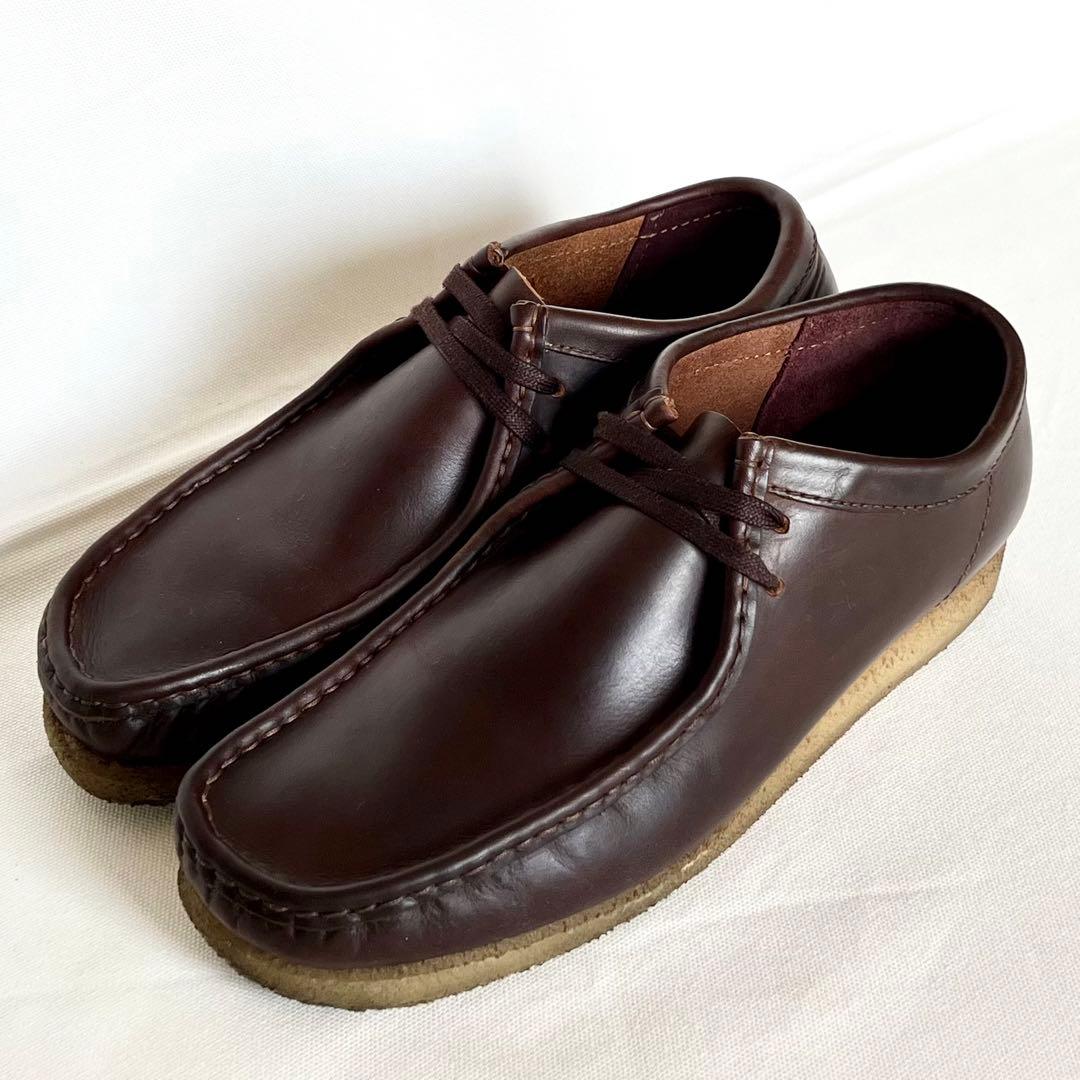 箱付き美品】Clarks クラークス ワラビー ブラウンレザー 26cm - メルカリ