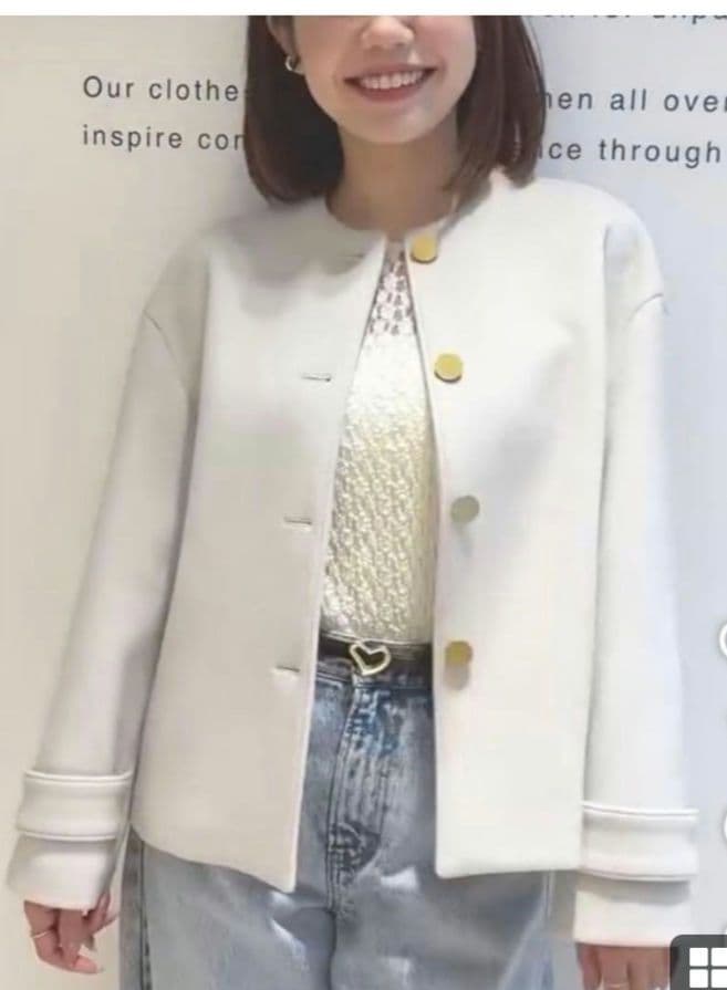 専用Arpege storyメルトンショートコートサイズ1 ベージュ - メルカリ