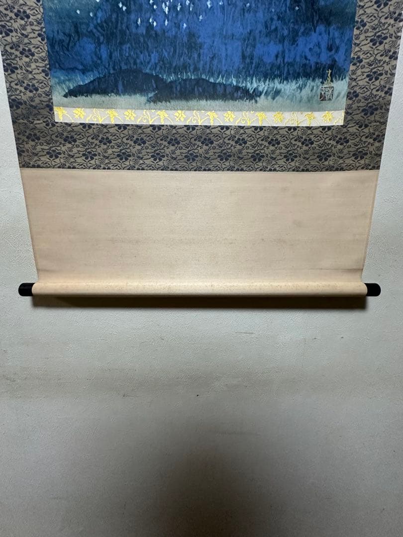 前田青邨 富士図 掛け軸 共箱 日本画 文化勲章 工芸