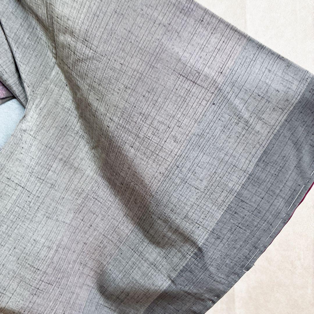 着物のみ〉小紋 着物 紬 トールサイズ しつけ付き 粋 凛とした美 G9