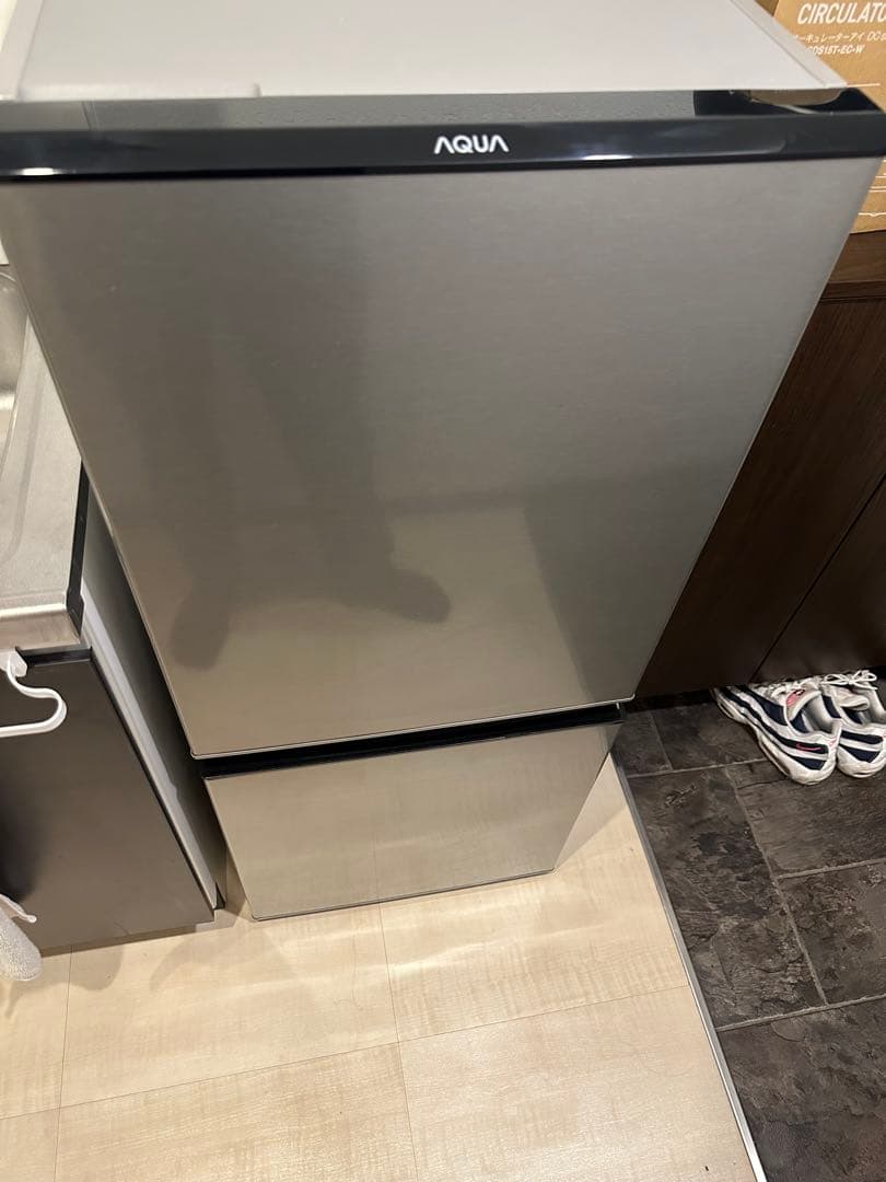 AQUA 2ドア冷蔵庫 シルバー　1人暮らしおすすめ　126L AQUA 126L 2ドア 冷凍・冷蔵庫 126L（型番おまかせ） AQUA / アクアの