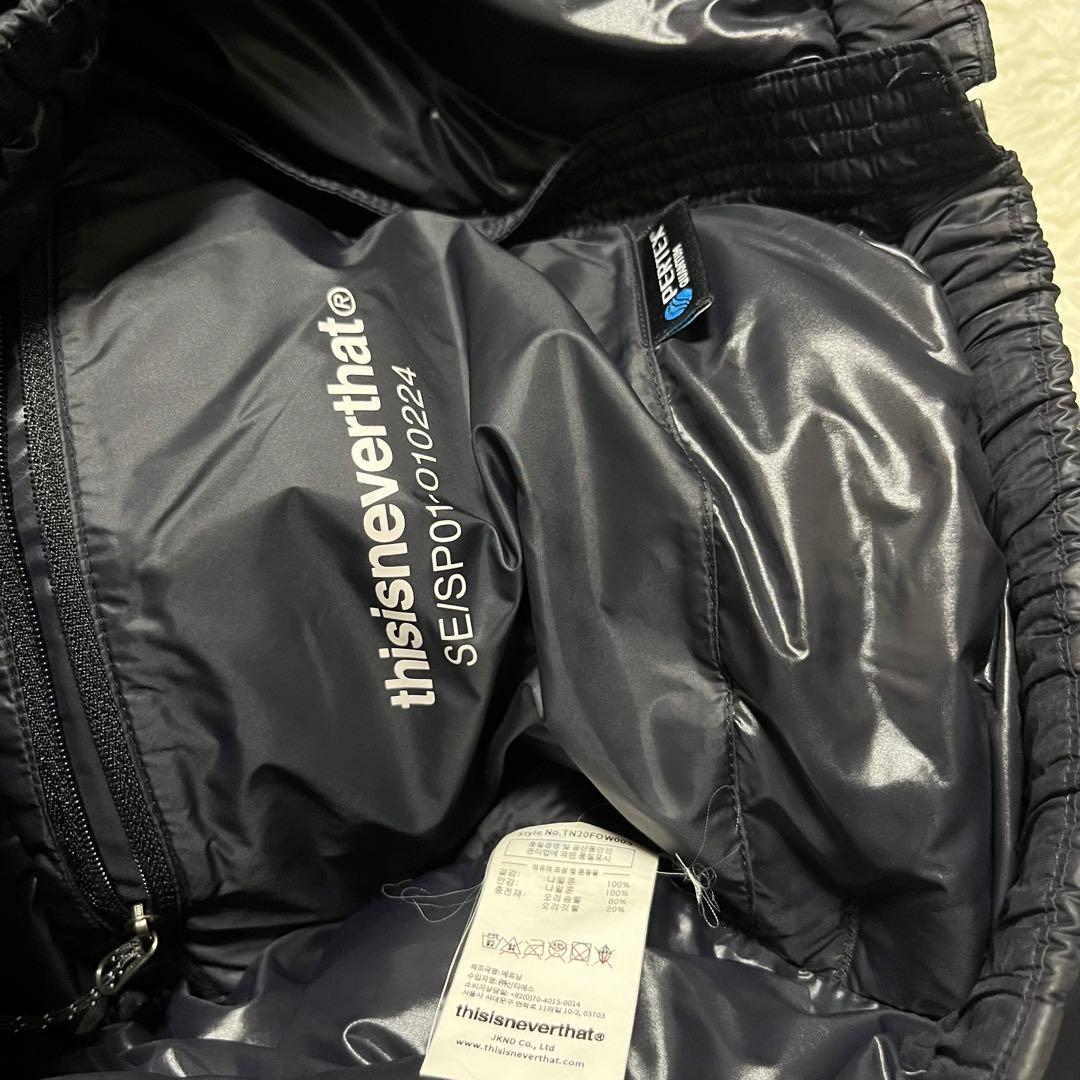 美品 thisisneverthat ネバザ ダウンジャケット ブラック XS - メルカリ