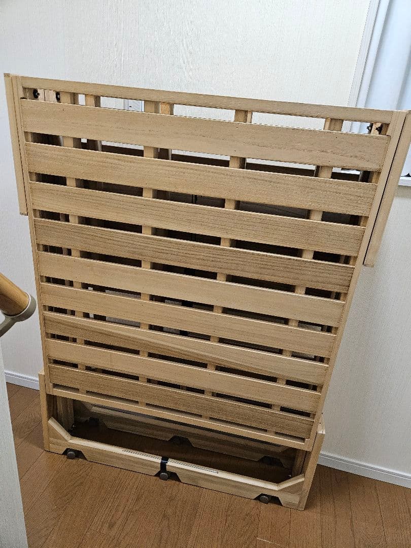 折りたたみベッド シングルサイズ 木製 日本製 折りたたみひのきすのこベッドハイタイプ シングル 檜すのこ