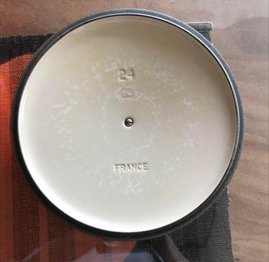 LE CREUSET 鋳鉄 両手鍋 24cm オレンジ