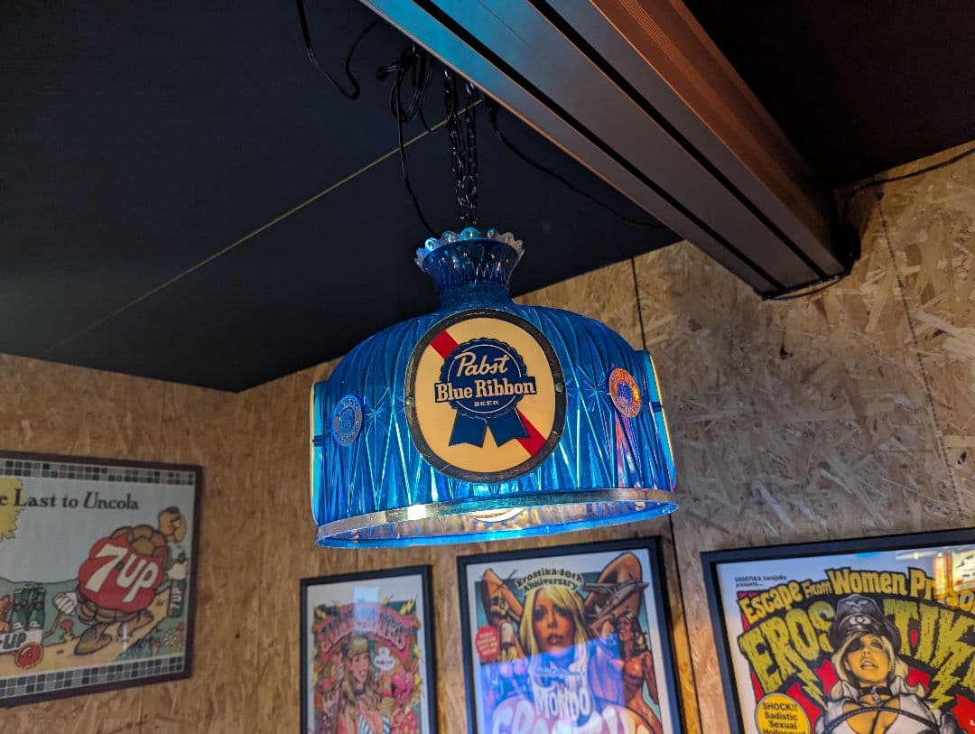 Pabst Blue Ribbon　シェードのみ Pabst Blue Ribbon Beer Shade,hanging Advertisement,missing Light