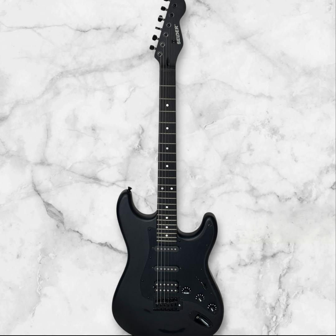 SELDER ストラトキャスター ブラック 動作良好 初心者 エレキギター