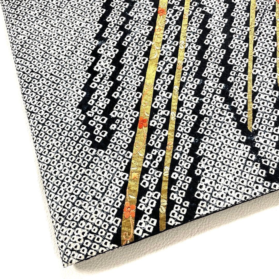 帯6521 ○高級 正絹 絞り 刺繍 名古屋帯 - メルカリ