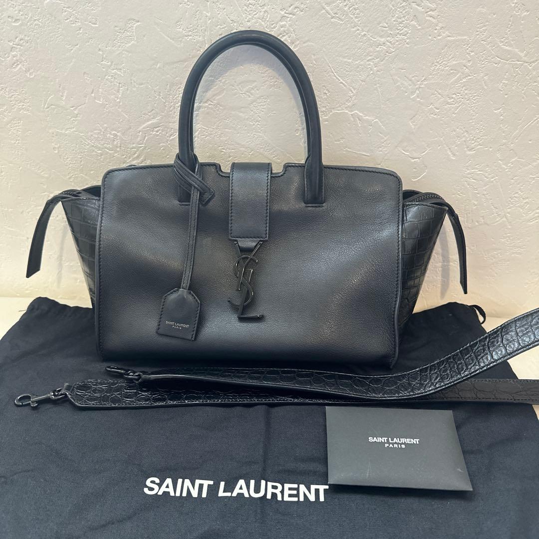 サンローラン ダウンタウンカバス YSLバッグ（スモール／ブラック） サンローラン SAINT LAURENT ダウンタウン カバス ショルダー