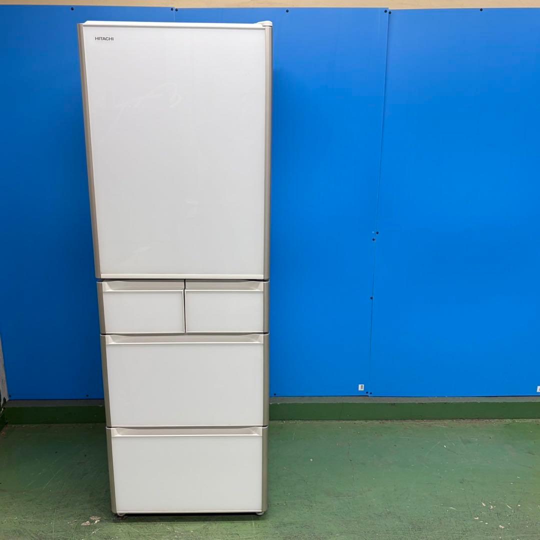 799 日立 ガラストップ 大型冷蔵庫 400L〜500L 自動製氷 右開き - メルカリ