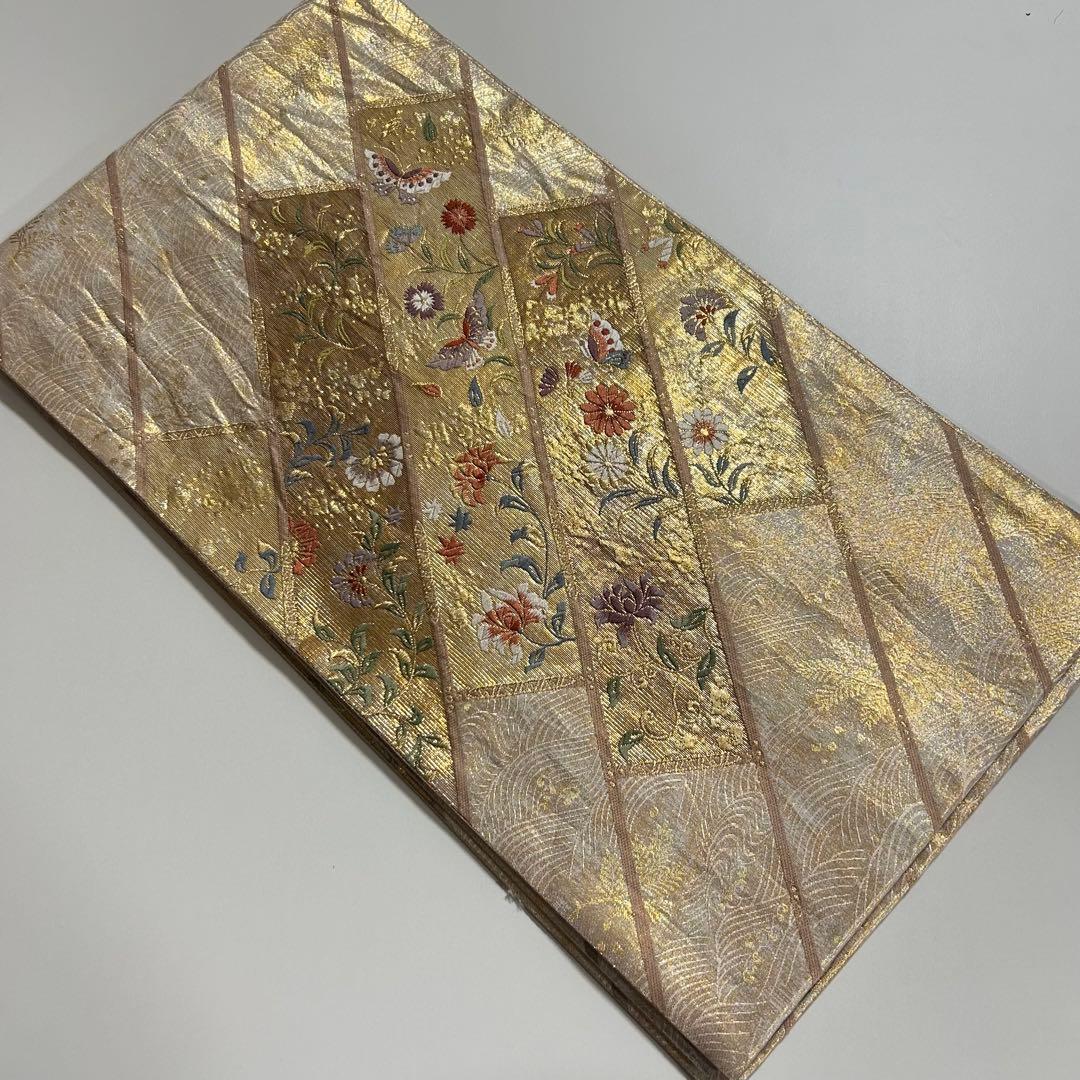 上品な本金 唐織 袋帯 蝶に花柄 着物スキ倶楽部 806 - メルカリ