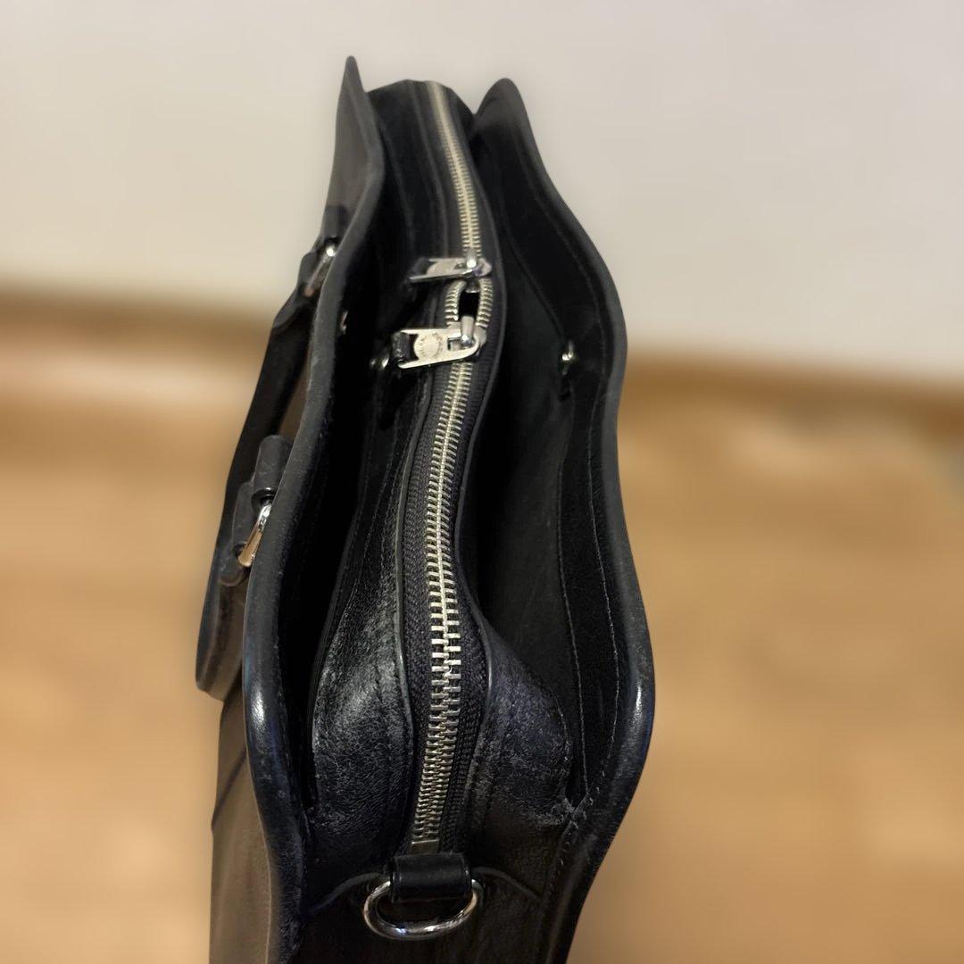 COACH コーチ 本革 ブラック ブリーフケース ビジネスバッグ A4可