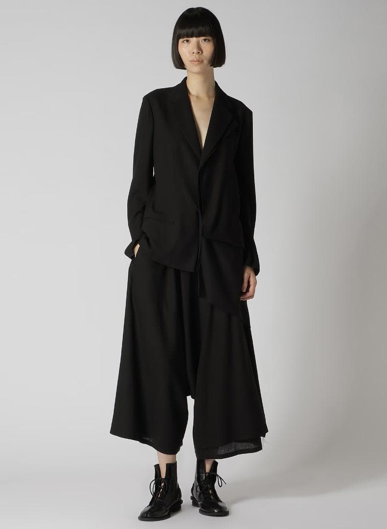 RY/LI SHEETING CLOTH GATHERED PANTS