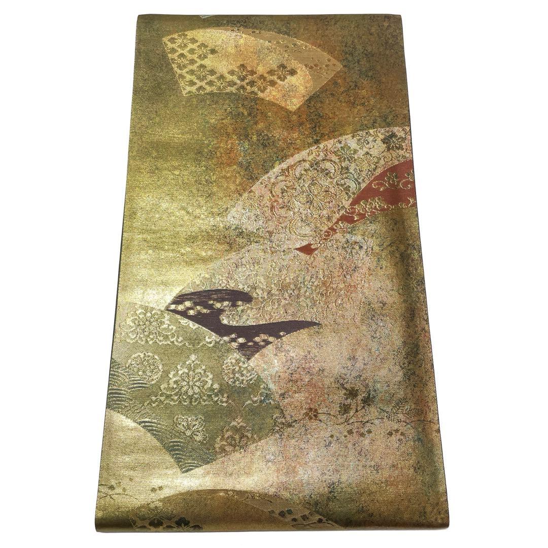 A1829 ○高級 正絹 六通 袋帯 華文 花文 - メルカリ