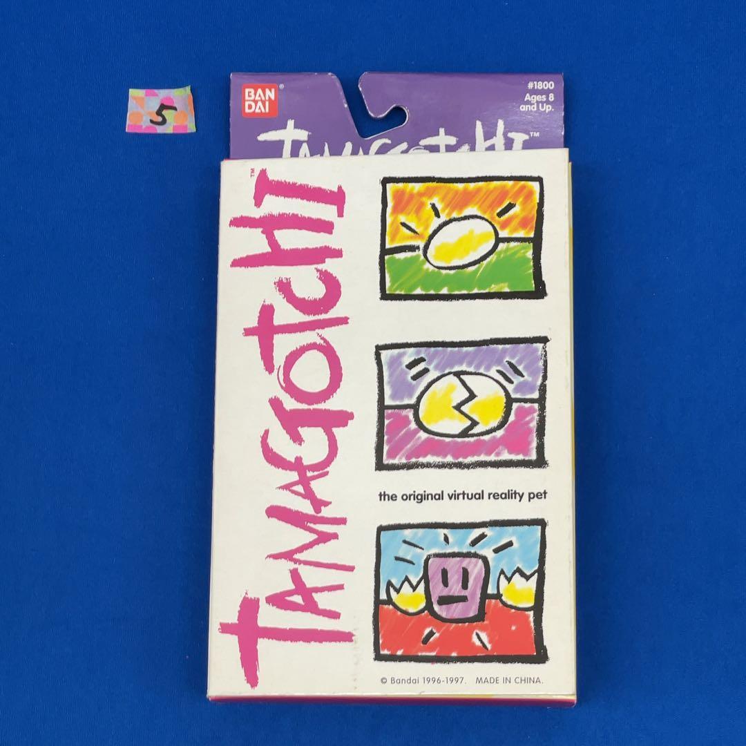 新品・英語版】バンダイ 初代 たまごっち 海外版 ⑤ クリアブルー