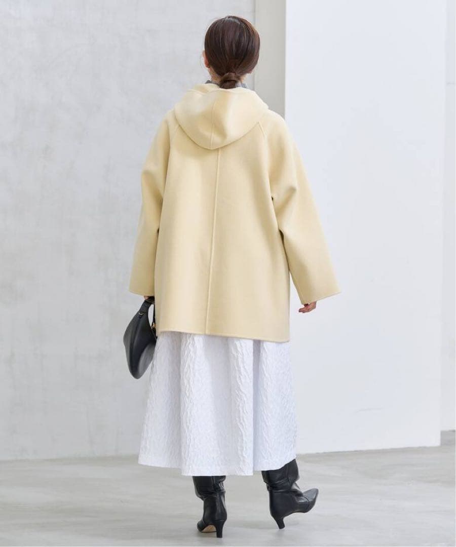 IENA SUPER120 ダブルフェイスフードコート イエロー 36 美品 - メルカリ