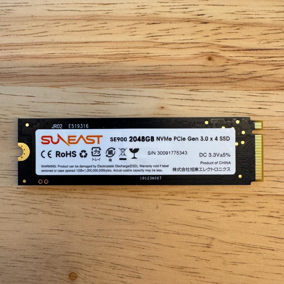 内蔵型SSD SUNEAST 2TB NVMe SSD M.2 SE900NVG3-2TB Amazon | SUNEAST 2TB NVMe SSD PCIe Gen 3.0 ×4 M.2 Type 2280 内蔵