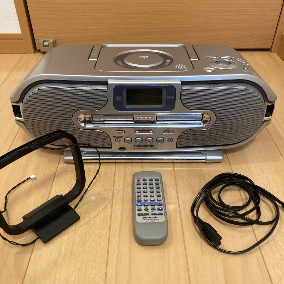 Panasonic CD/MDラジカセ RX-MDX77 CD,MDは動作確認済 - メルカリ