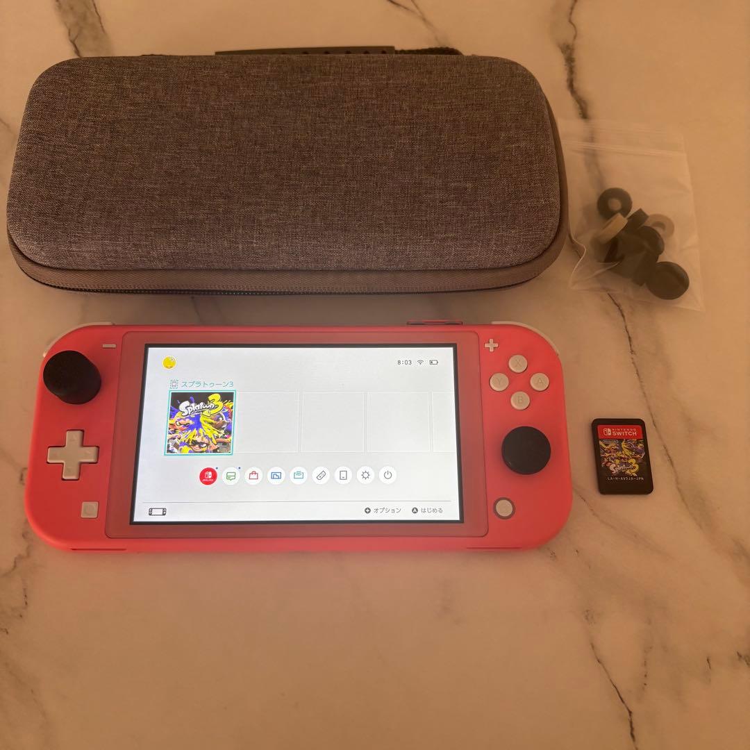 Switch Light コーラル本体+スプラトゥーン3ソフト I played Splatoon 3 on the Switch Lite and it was so much fun lol