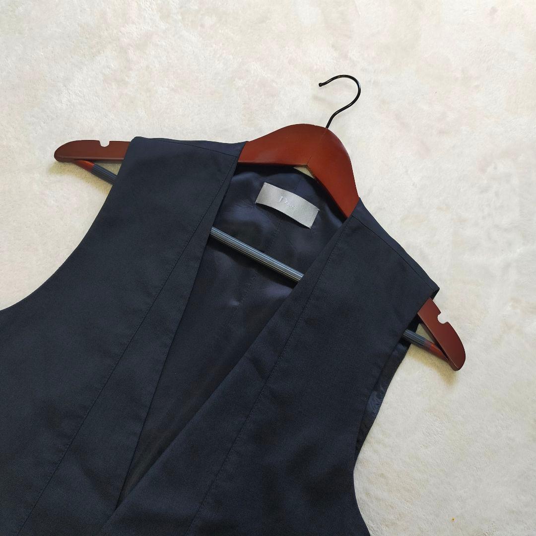 イタリア製 DIOR HOMME 44 テーラードベスト ジレ タキシードベスト