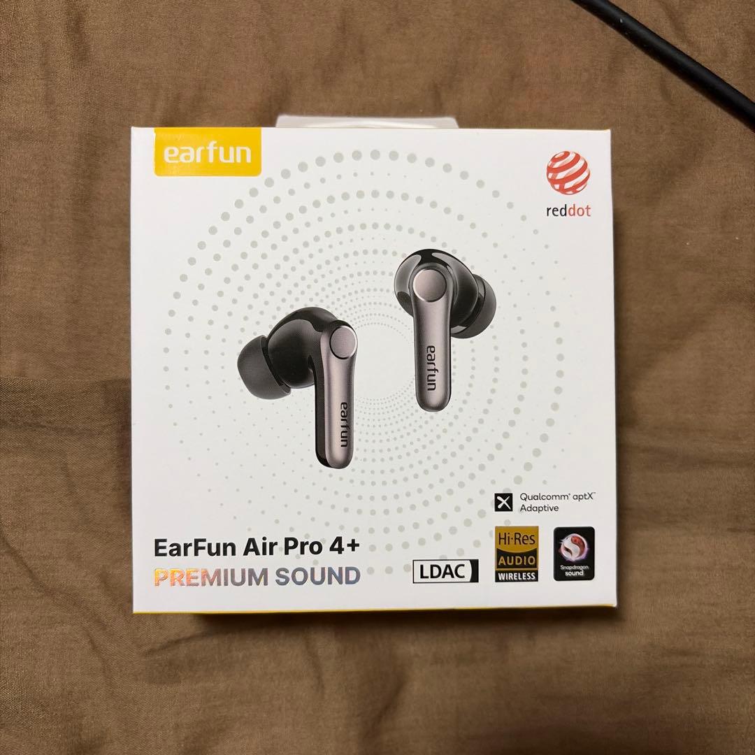 EarFun Air Pro 4+ plus ワイヤレスイヤホン 50dB低減の強力ANCとハイレゾ対応の完全ワイヤレスイヤホン「EarFun