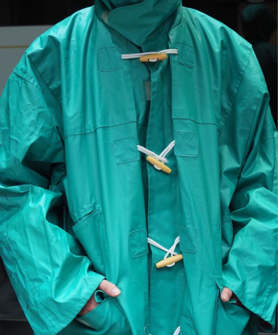 柿*児様 90s \"ORVIS\" enamel rain duffle coat