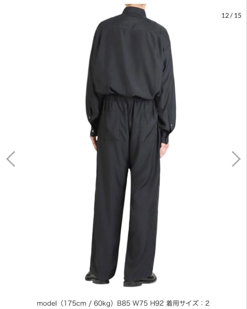 新品未使用】YOKE CUPRO JUMP SUIT ジャンプスーツ 黒 - メルカリ