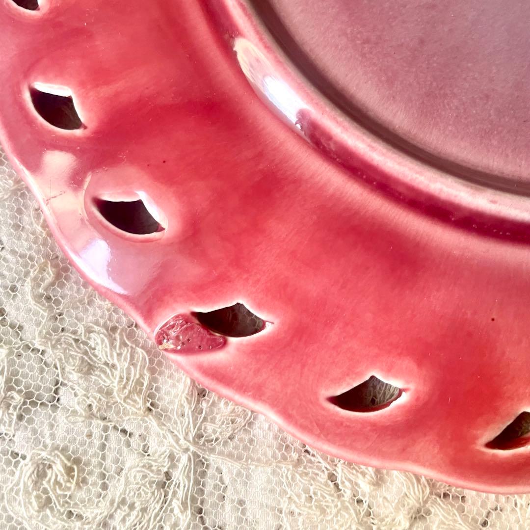 すずらんプレートピンク ヴィレロイ＆ボッホ バルボティーヌ検フランス